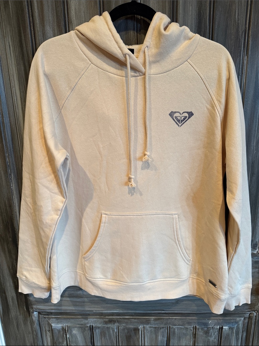 Roxy Women's Cream Pullover Hoodie with Logo